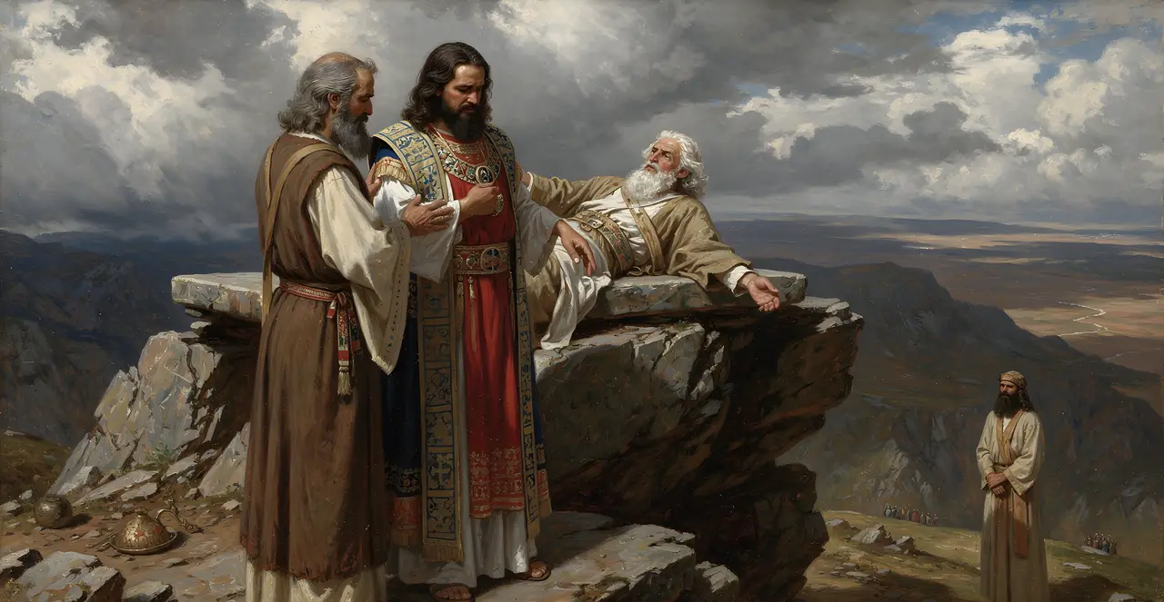 Numbers 20:27-29 — Numbers, oil painting · TruthPrints