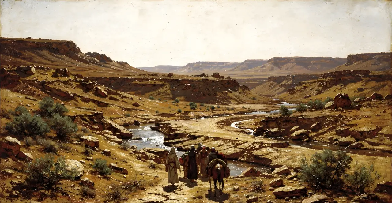 Numbers 21:11-15 — Numbers, oil painting · TruthPrints