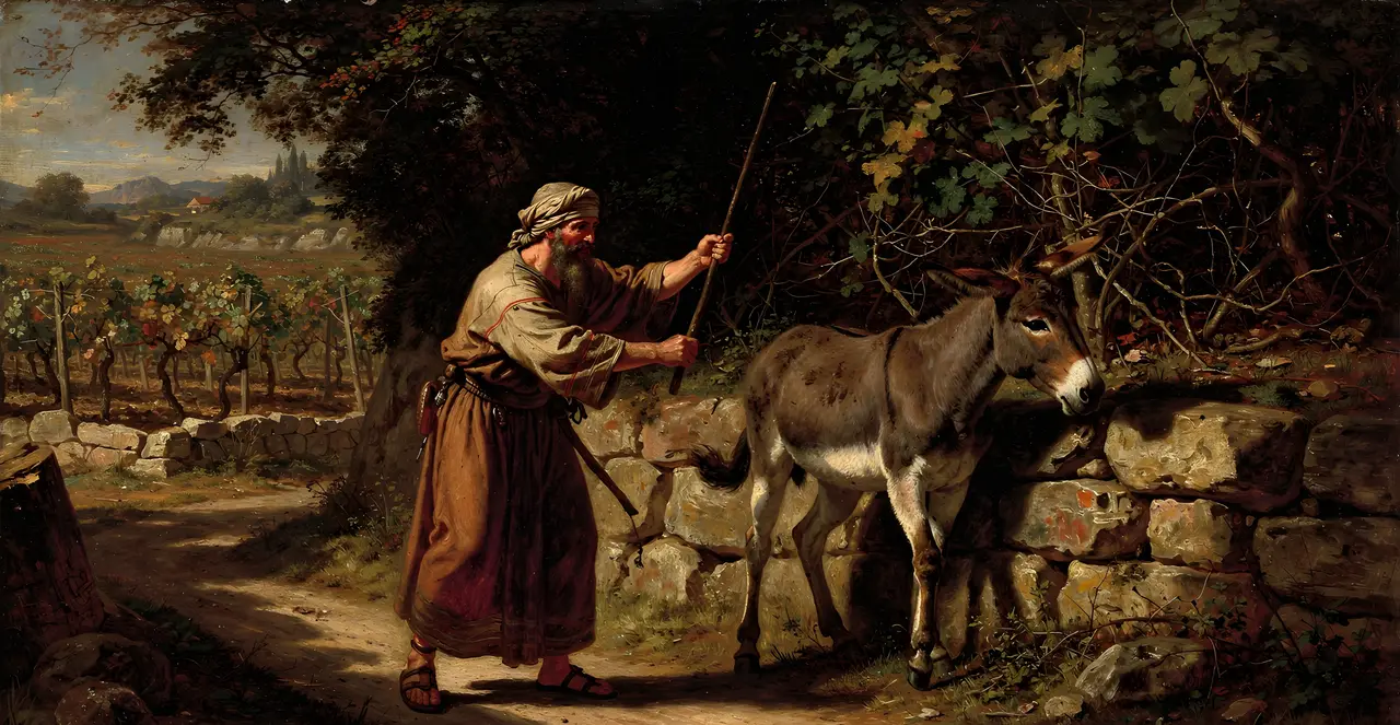 Numbers 22:23-25 — Numbers, oil painting · TruthPrints