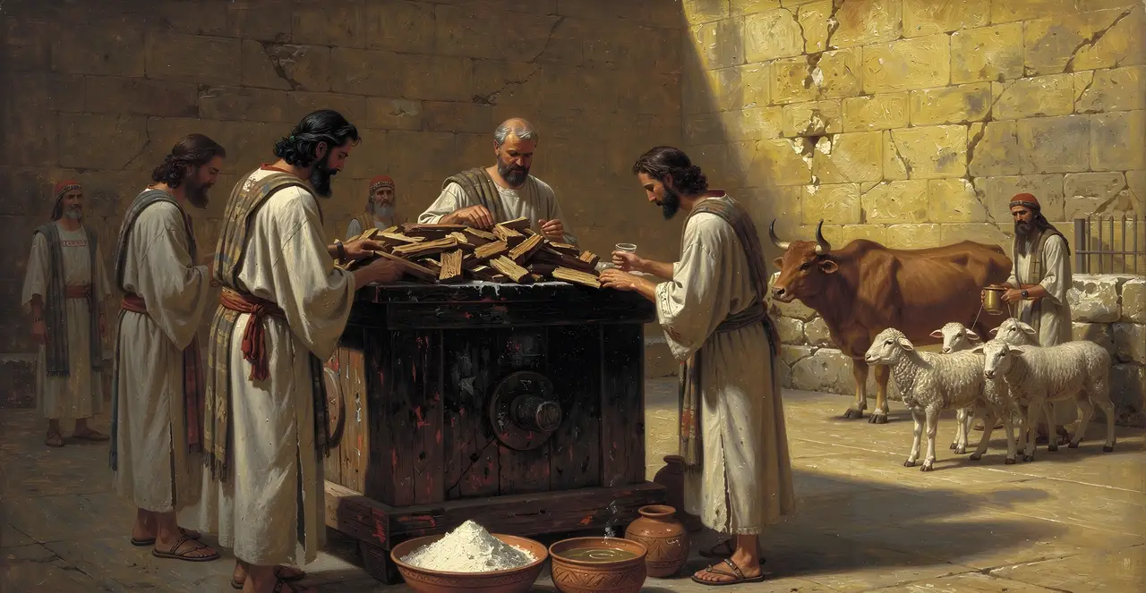 Numbers 28:11-13 — Numbers, oil painting · TruthPrints