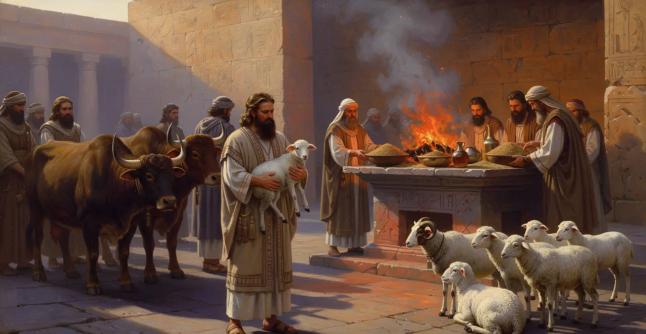 Numbers 28:18-22 — Numbers, oil painting · TruthPrints