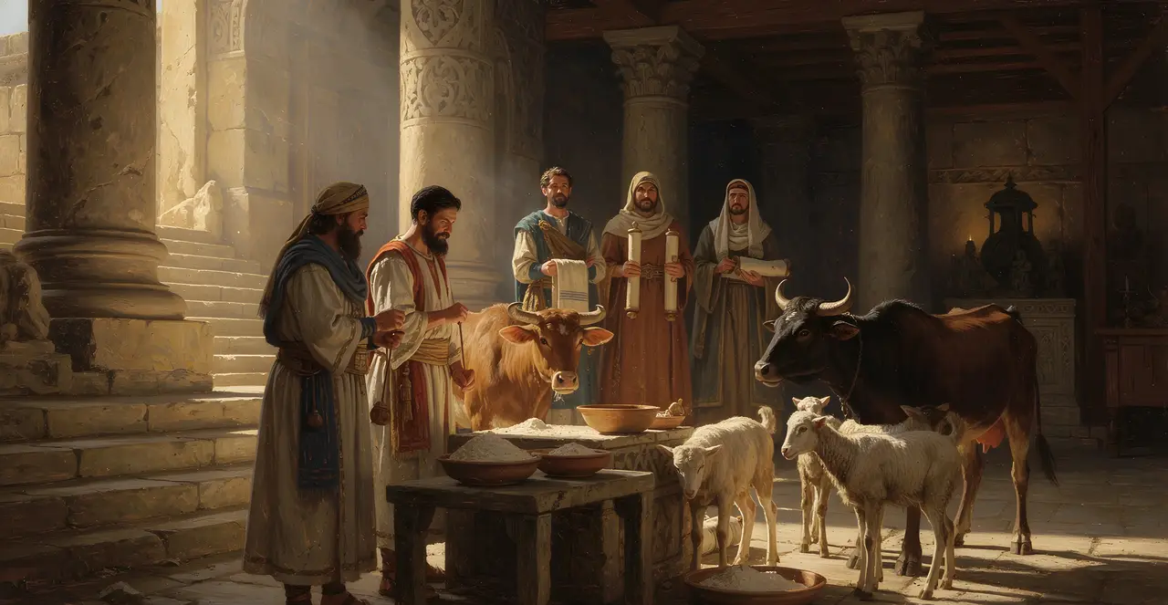 Numbers 28:26-30 — Numbers, oil painting · TruthPrints