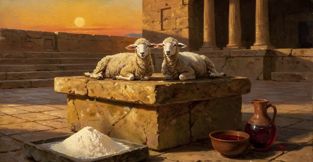 Numbers 28:8-10 — Numbers, oil painting · TruthPrints
