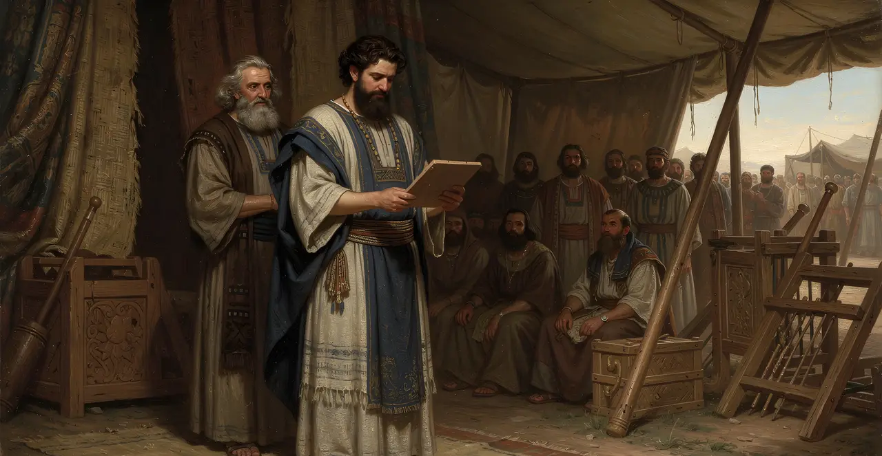 Numbers 3:34-37 — Numbers, oil painting · TruthPrints