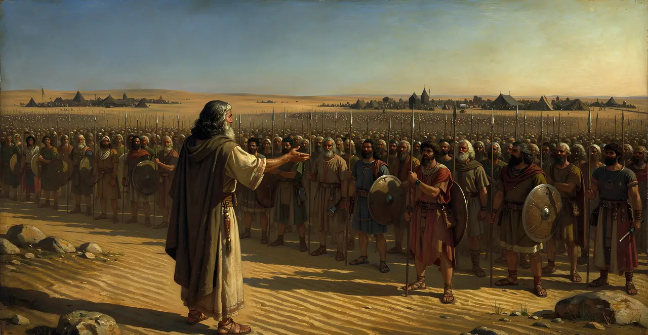 Numbers 31:1-5 — Numbers, oil painting · TruthPrints