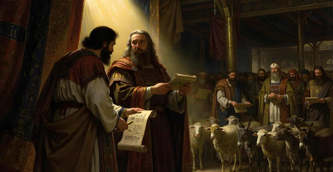 Numbers 31:30-35 — Numbers, oil painting · TruthPrints
