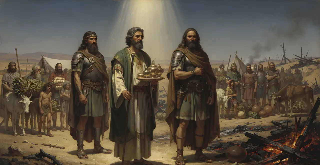 Numbers 31:9-12 — Numbers, oil painting · TruthPrints