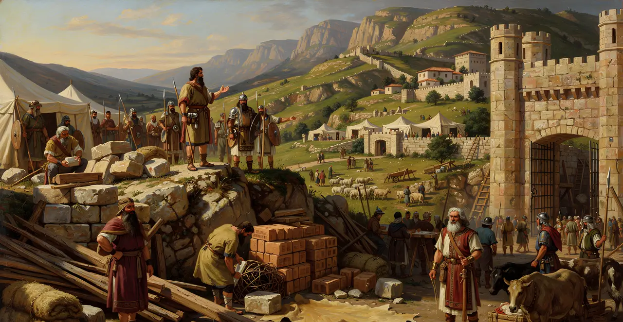 Numbers 32:37-42 — Numbers, oil painting · TruthPrints