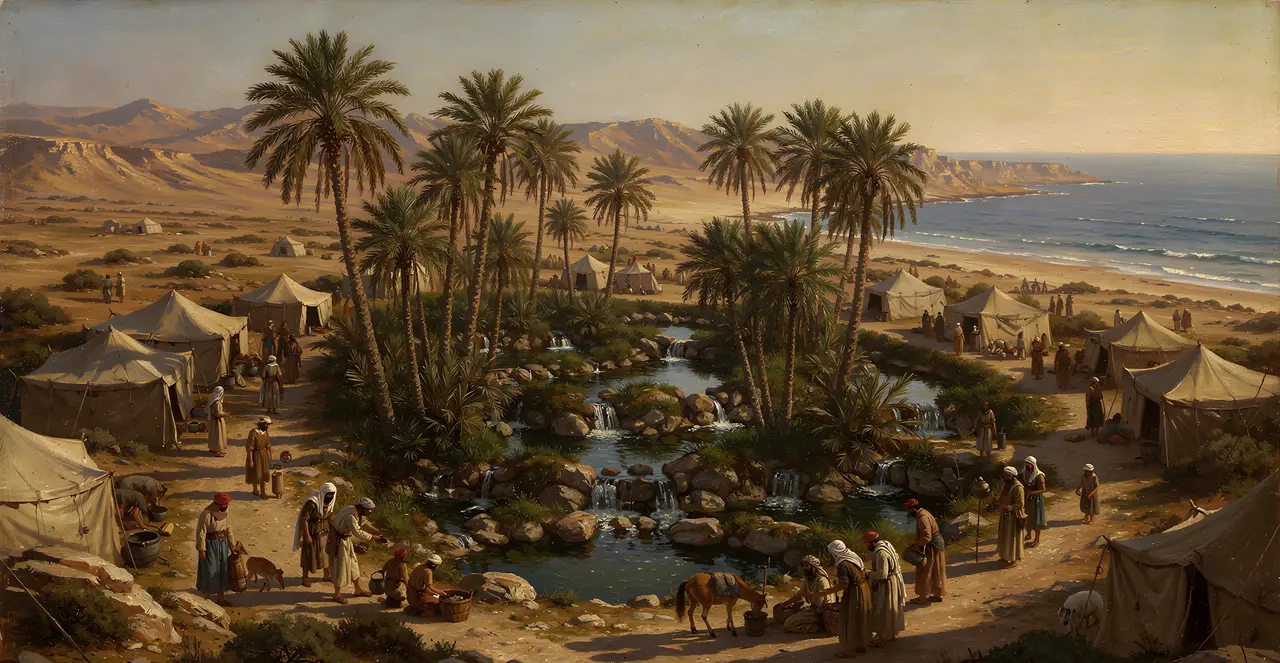 Numbers 33:9-16 — Numbers, oil painting · TruthPrints