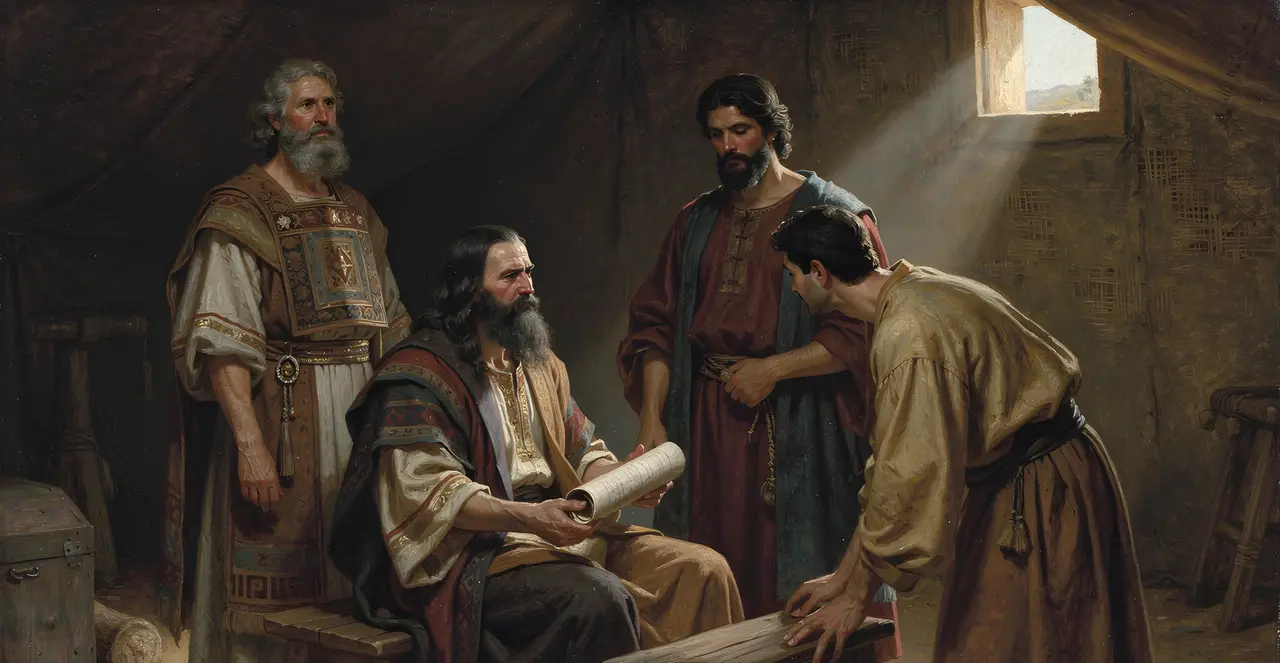 Numbers 4:33-36 — Numbers, oil painting · TruthPrints