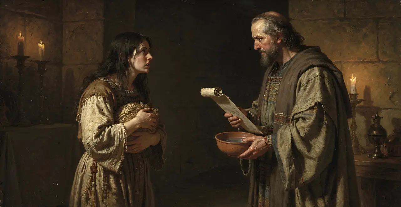 Numbers 5:18-19 — Numbers, oil painting · TruthPrints