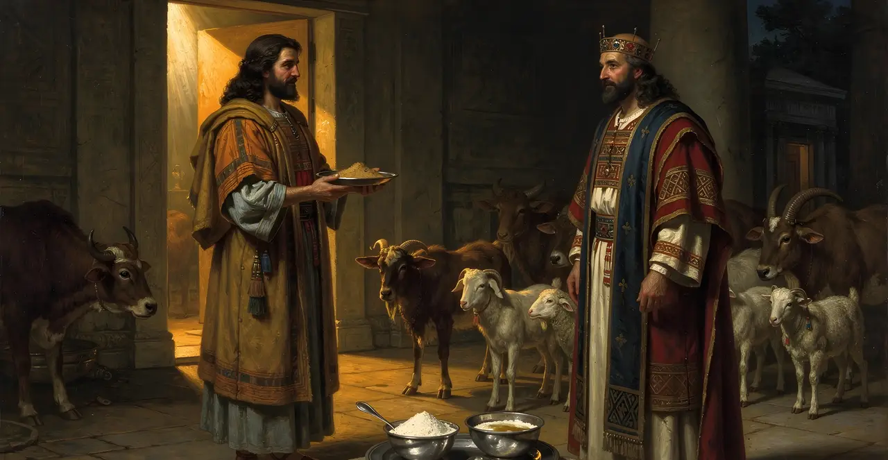 Numbers 7:13-17 — Numbers, oil painting · TruthPrints