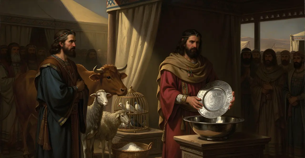 Numbers 7:27-30 — Numbers, oil painting · TruthPrints