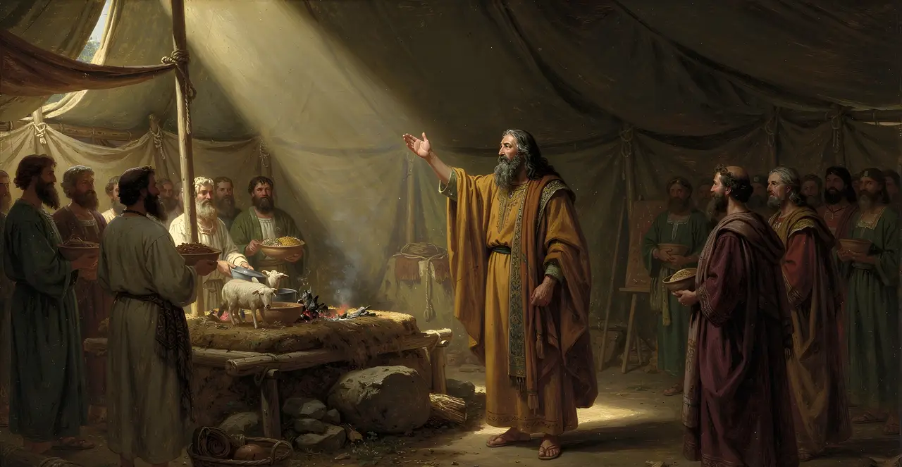 Numbers 7:9-12 — Numbers, oil painting · TruthPrints
