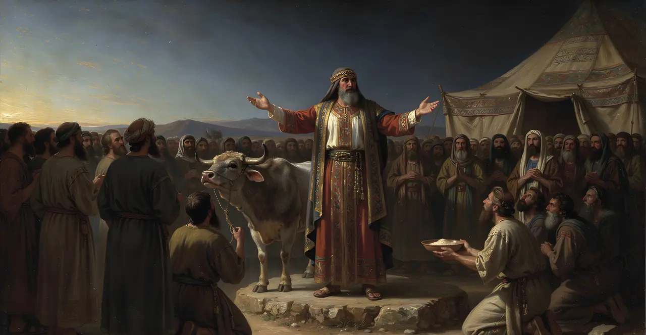 Numbers 8:7-10 — Numbers, oil painting · TruthPrints
