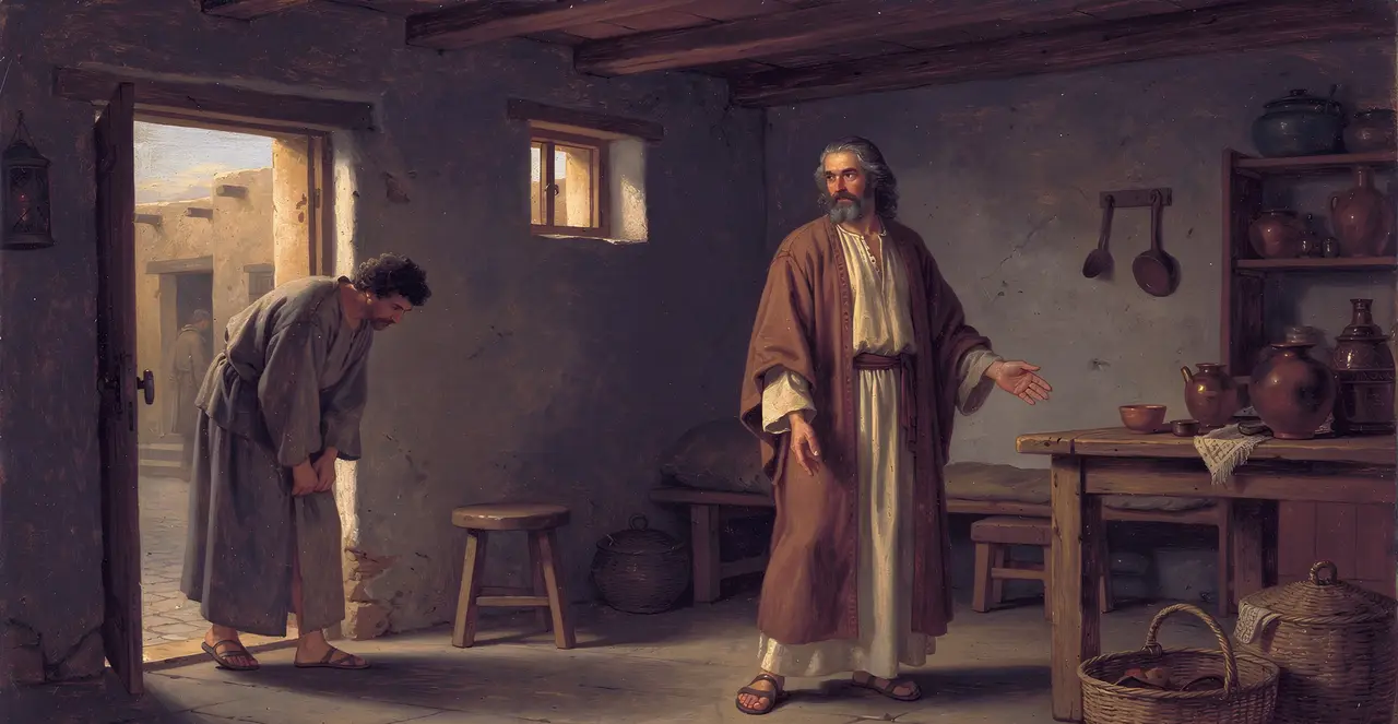 Proverbs 25:17-21 — Proverbs, oil painting · TruthPrints