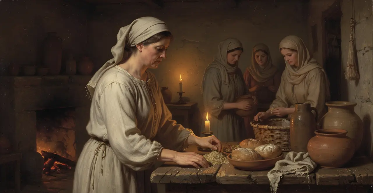 Proverbs 31:15-21 — Proverbs, oil painting · TruthPrints