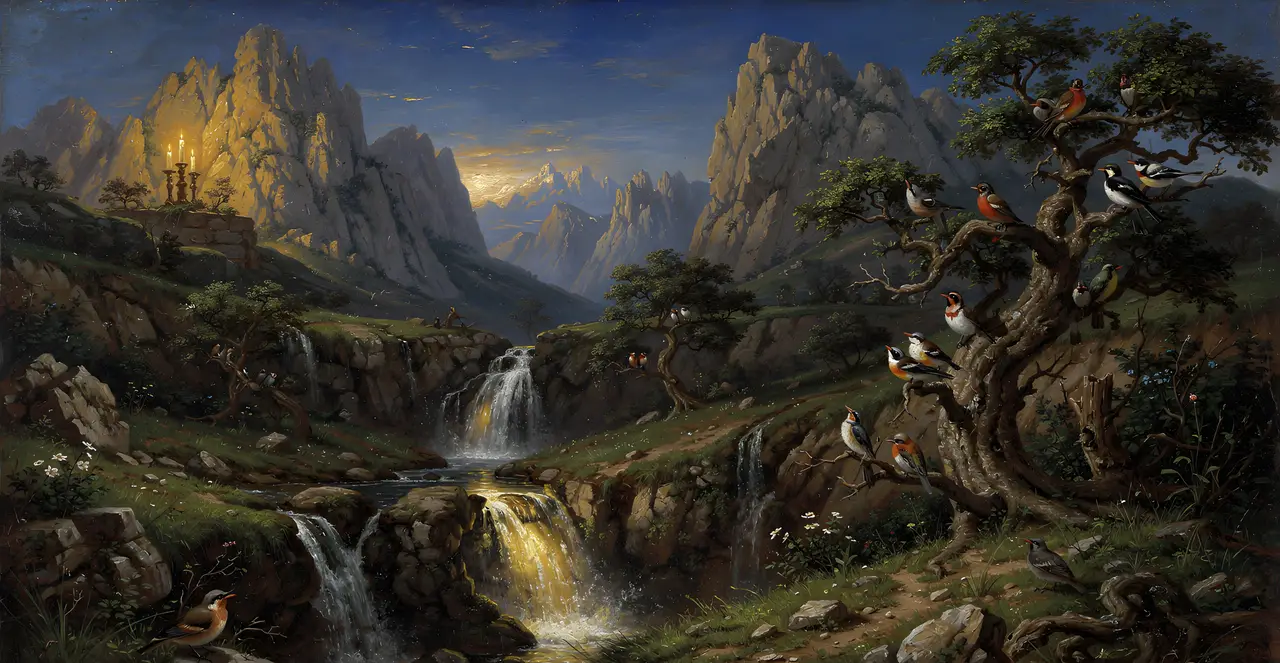 Psalm 104:7-13 — Psalms, oil painting · TruthPrints