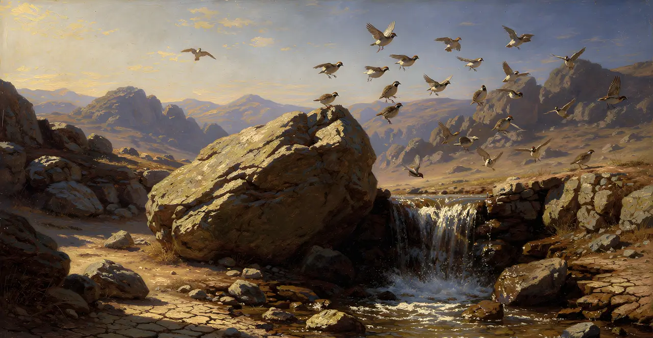 Psalm 105:40-45 — Psalms, oil painting · TruthPrints