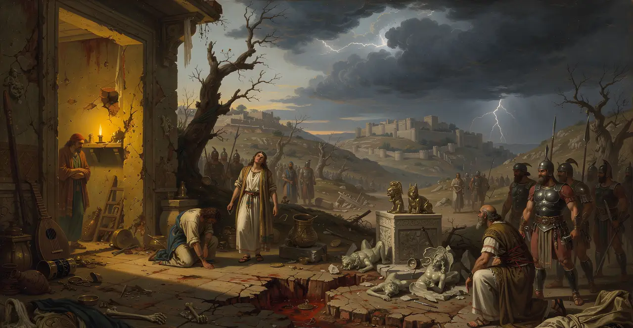 Psalm 106:36-42 — Psalms, oil painting · TruthPrints