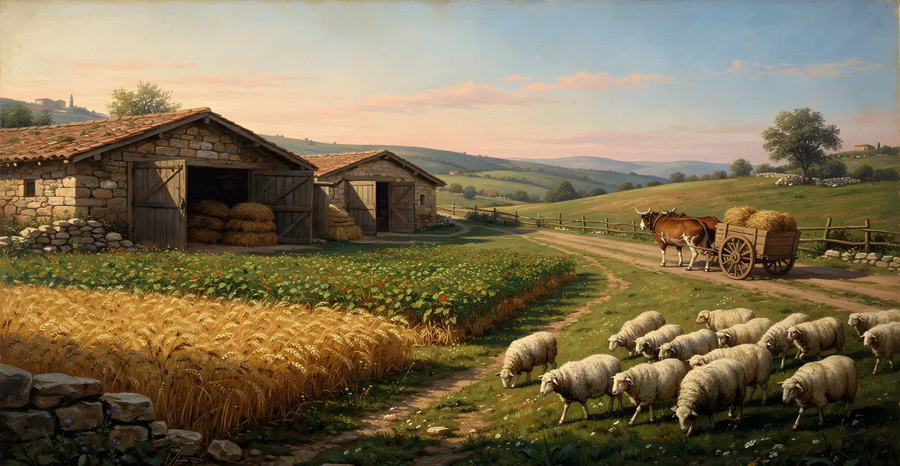 Psalm 144:12-15 — Psalms, oil painting · TruthPrints