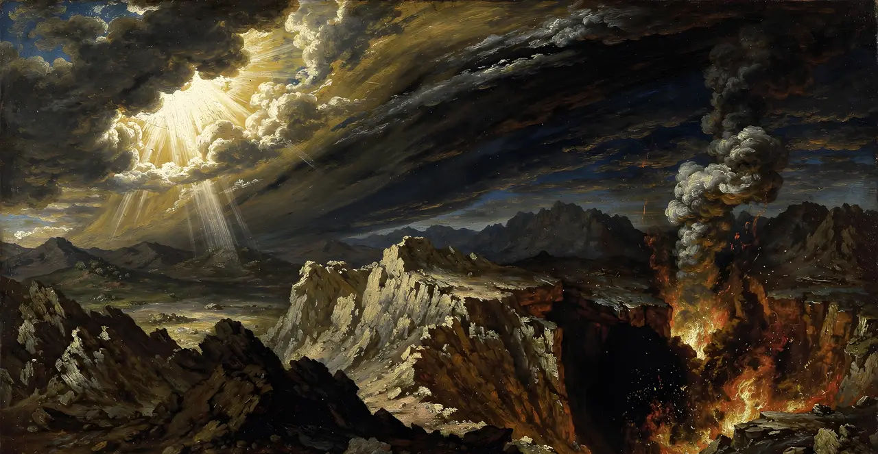 Psalm 18:4-9 — Psalms, oil painting · TruthPrints