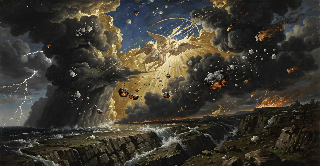 Psalm 18:10-15 — Psalms, oil painting · TruthPrints