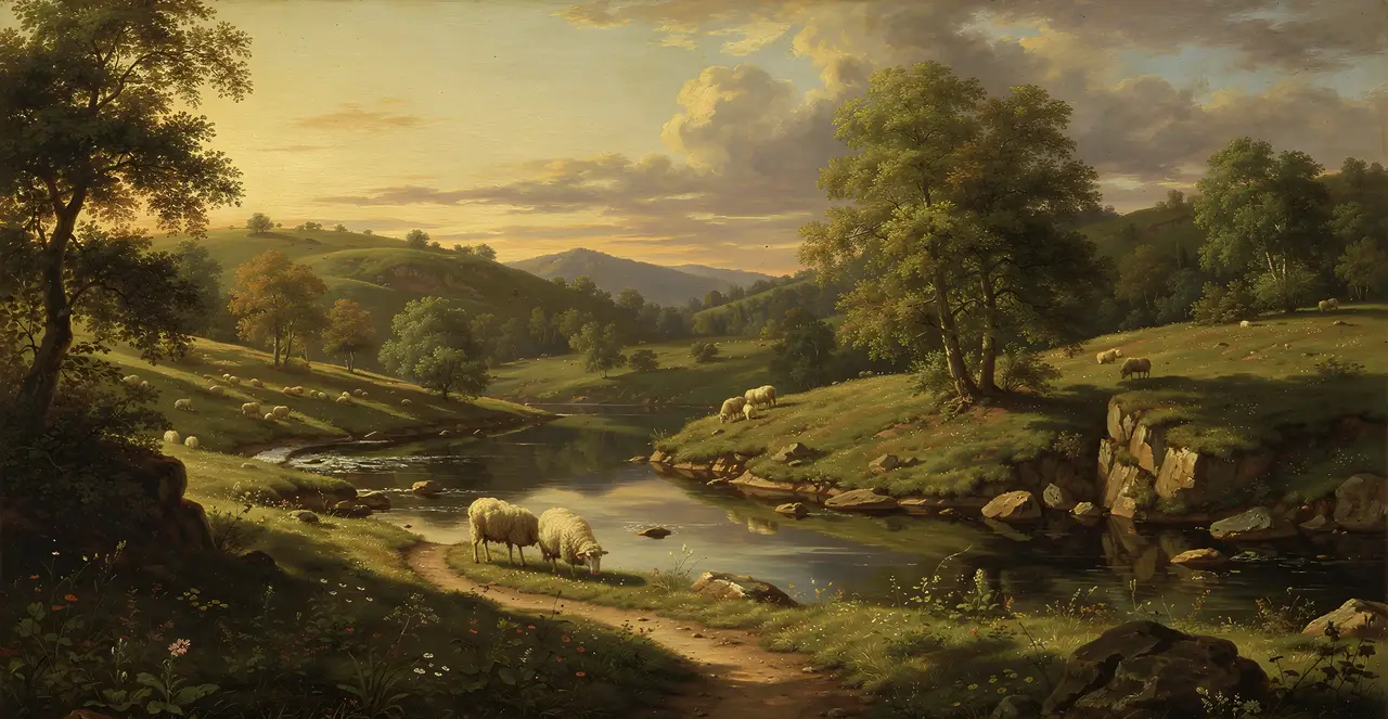 Psalm 23,1-5 — Psalmen, Ölgemälde · TruthPrints