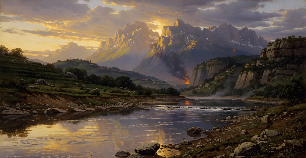 Psalm 65:6-10 — Psalms, oil painting · TruthPrints