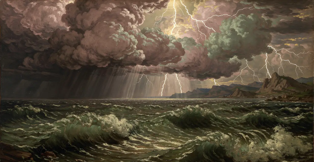 Psalm 77:13-18 — Psalms, oil painting · TruthPrints