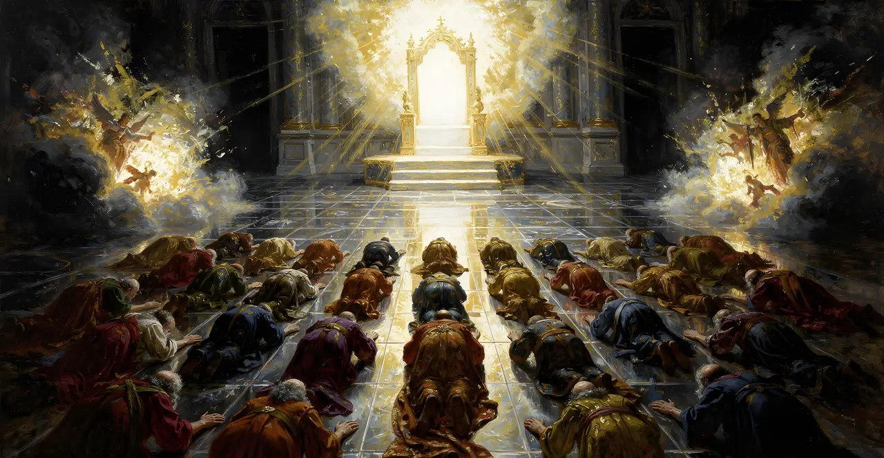 Revelation 11:15-17 — Revelation, oil painting · TruthPrints