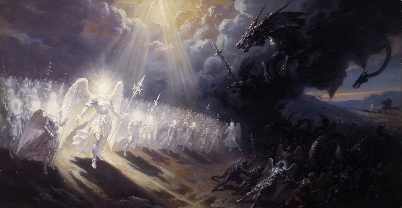 Revelation 12:5-8 — Revelation, oil painting · TruthPrints