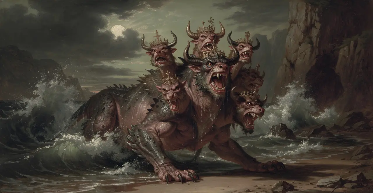 Revelation 13:1-3 — Revelation, oil painting · TruthPrints
