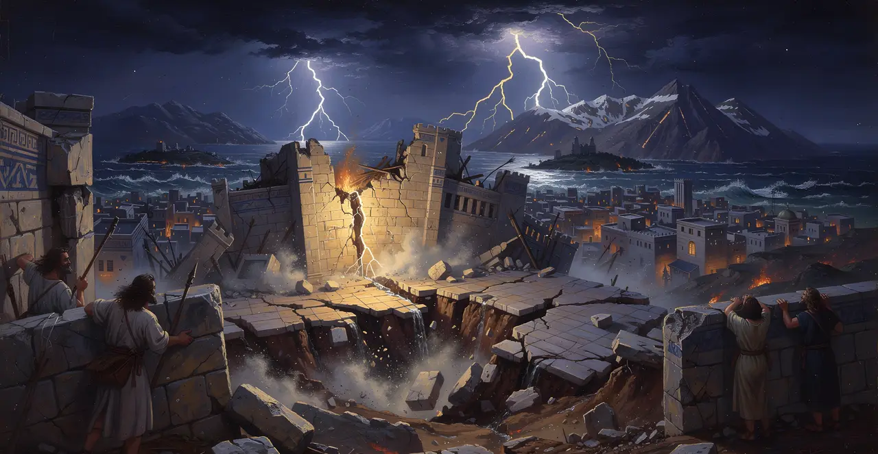 Revelation 16:18-20 — Revelation, oil painting · TruthPrints