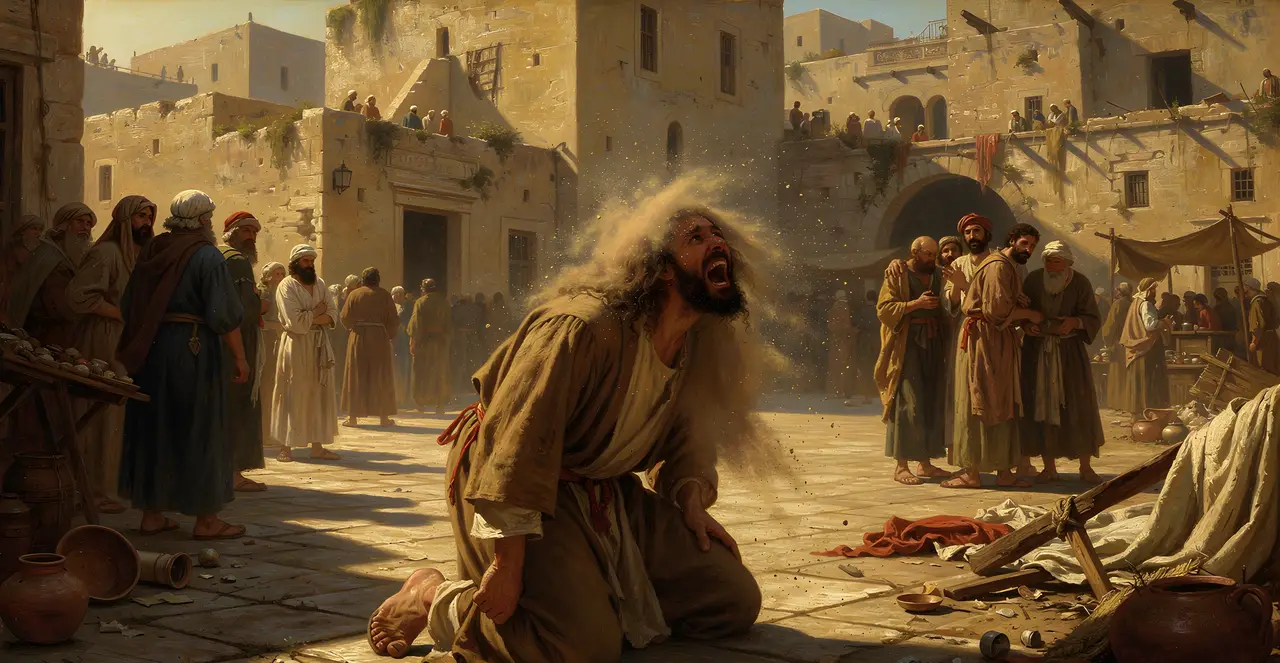Revelation 18:19-21 — Revelation, oil painting · TruthPrints