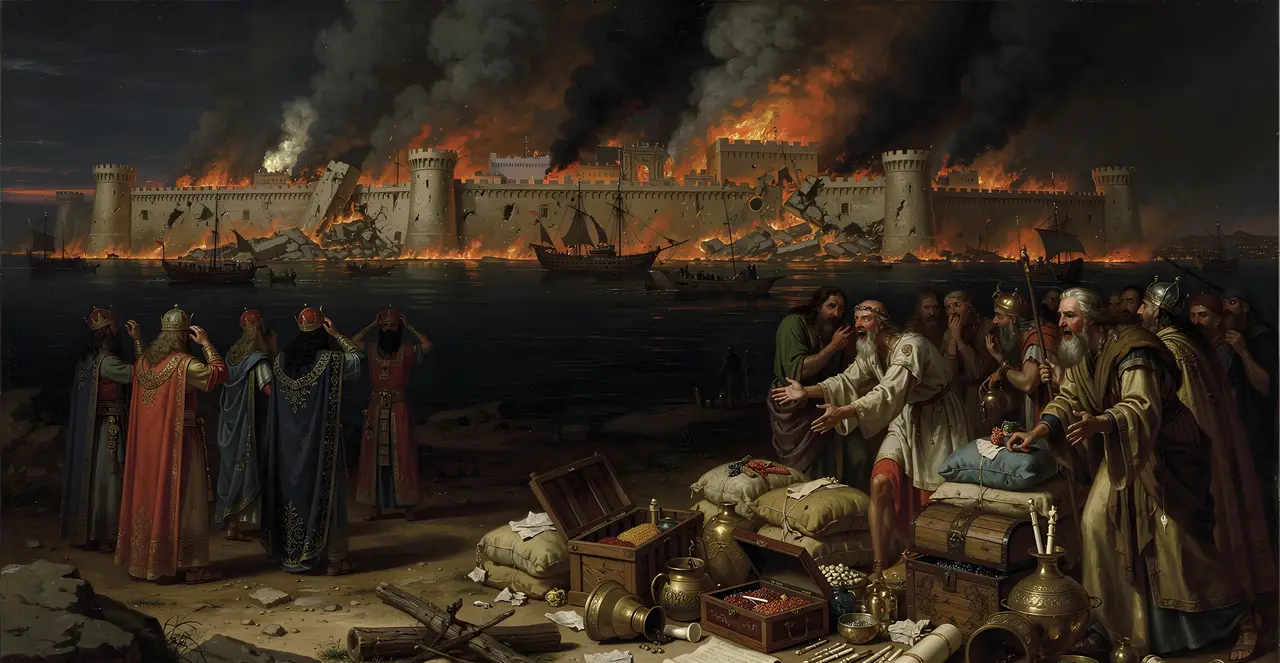 Revelation 18:8-11 — Revelation, oil painting · TruthPrints