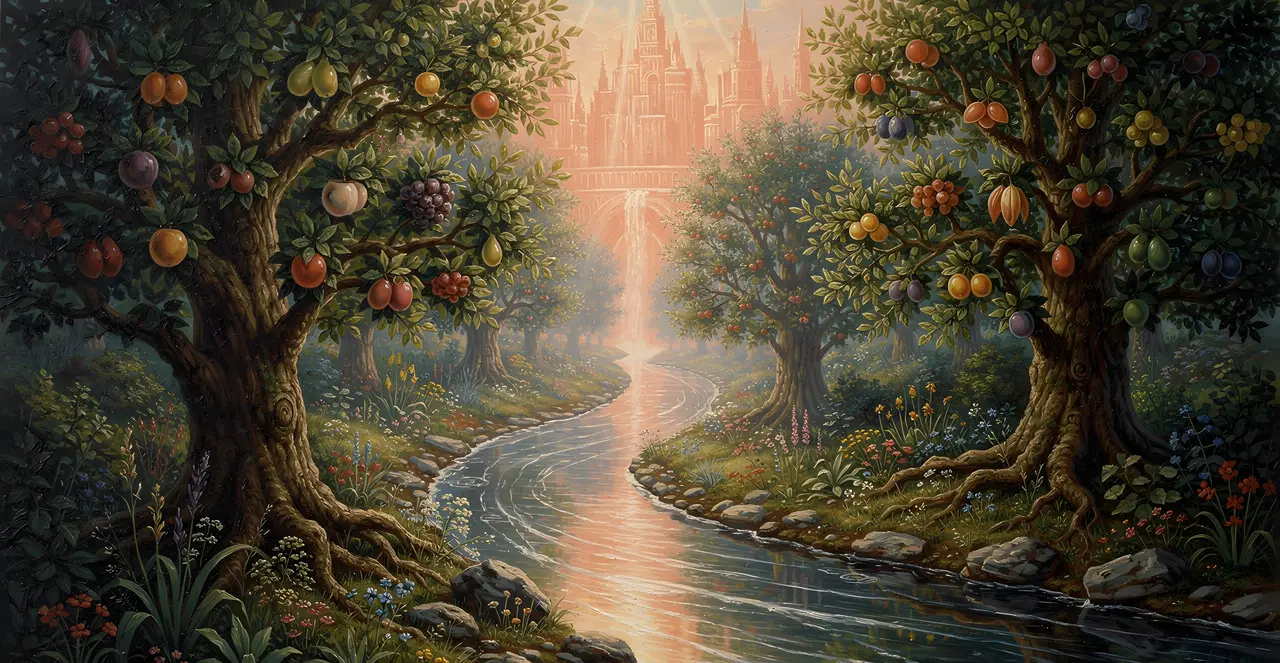 Revelation 22:1-4 — Revelation, oil painting · TruthPrints