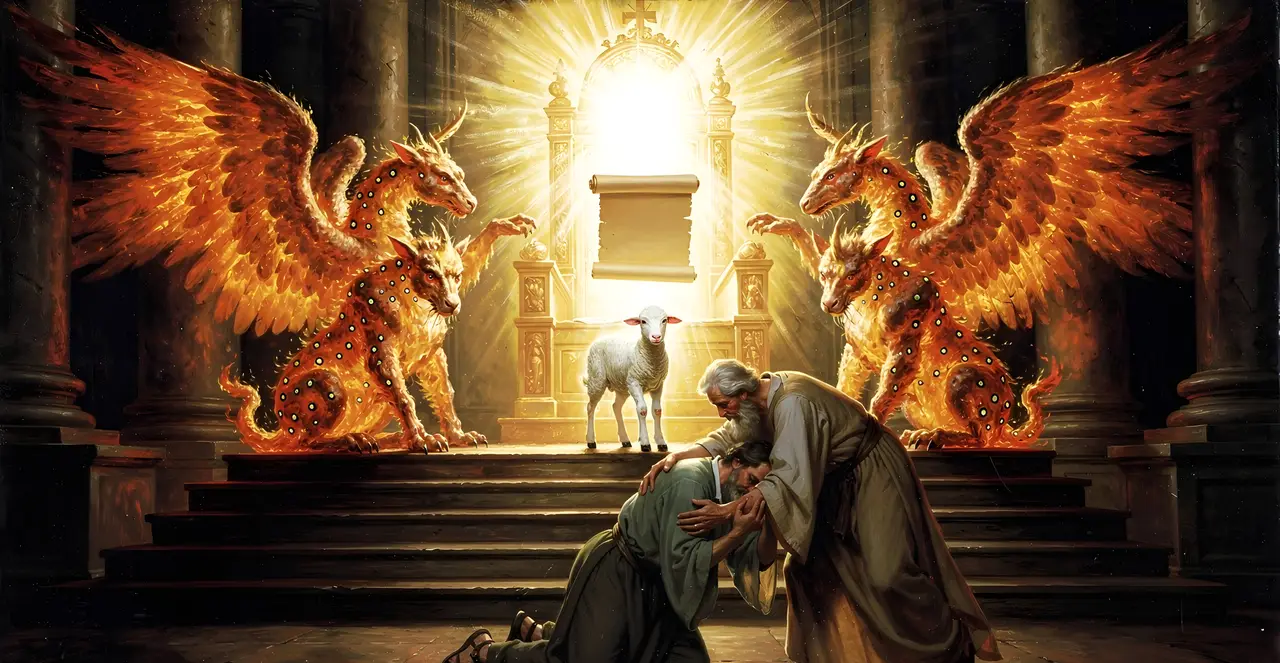 Revelation 5:5-7 — Revelation, oil painting · TruthPrints