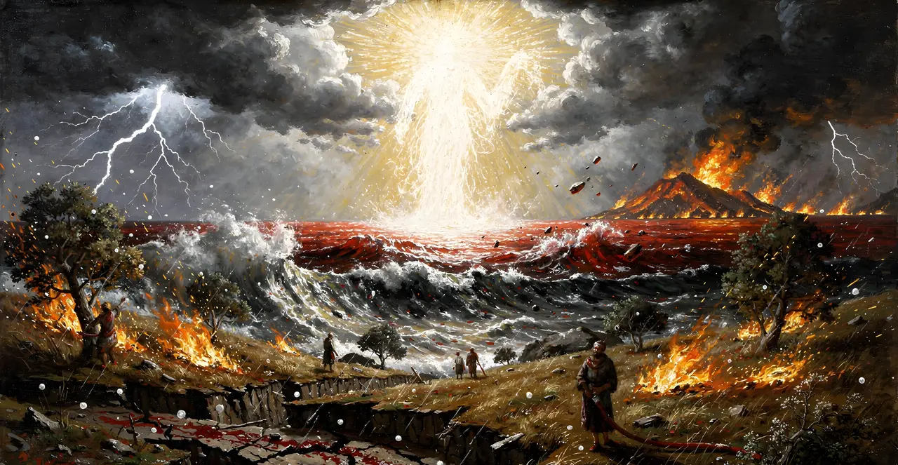 Revelation 8:5-8 — Revelation, oil painting · TruthPrints