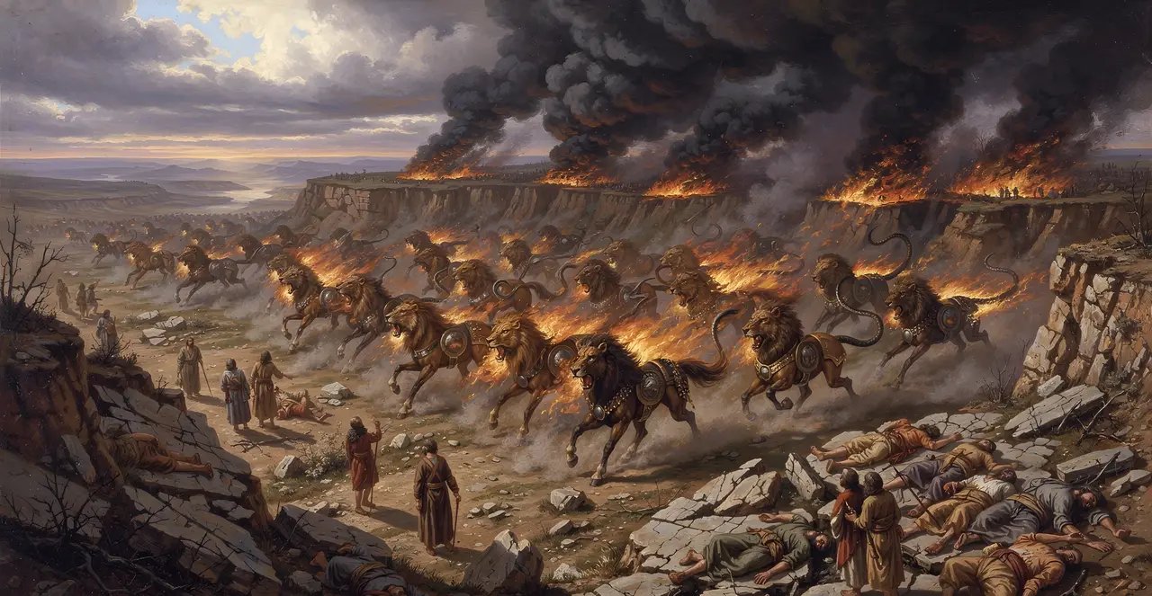 Revelation 9:17-19 — Revelation, oil painting · TruthPrints
