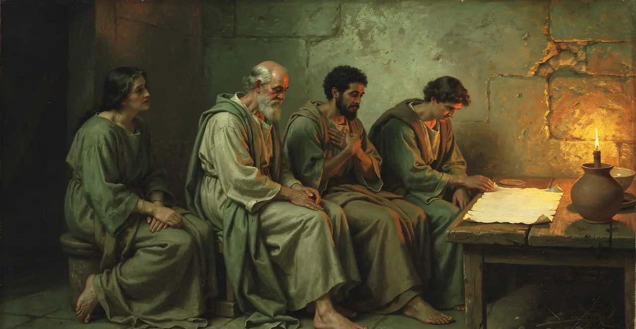 Romans 3:23-27 — Romans, oil painting · TruthPrints