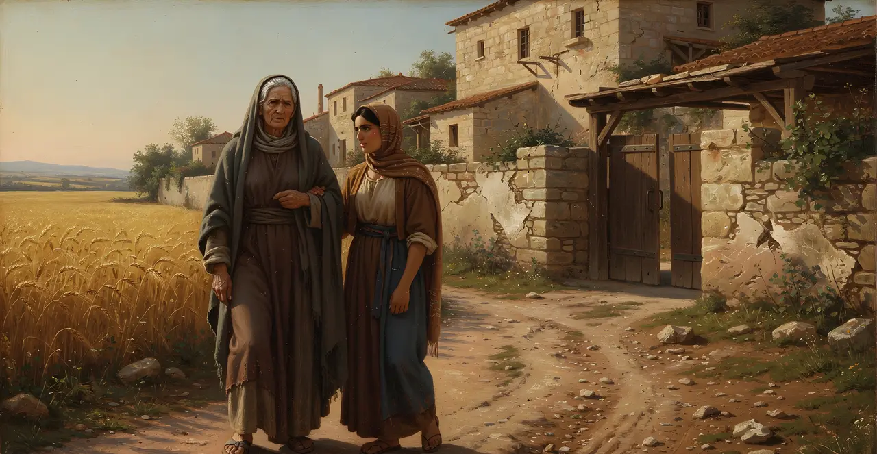 Ruth 1:22 — Ruth, oil painting · TruthPrints