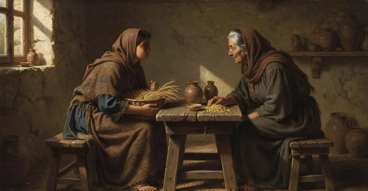 Ruth 2:19-21 — Ruth, oil painting · TruthPrints