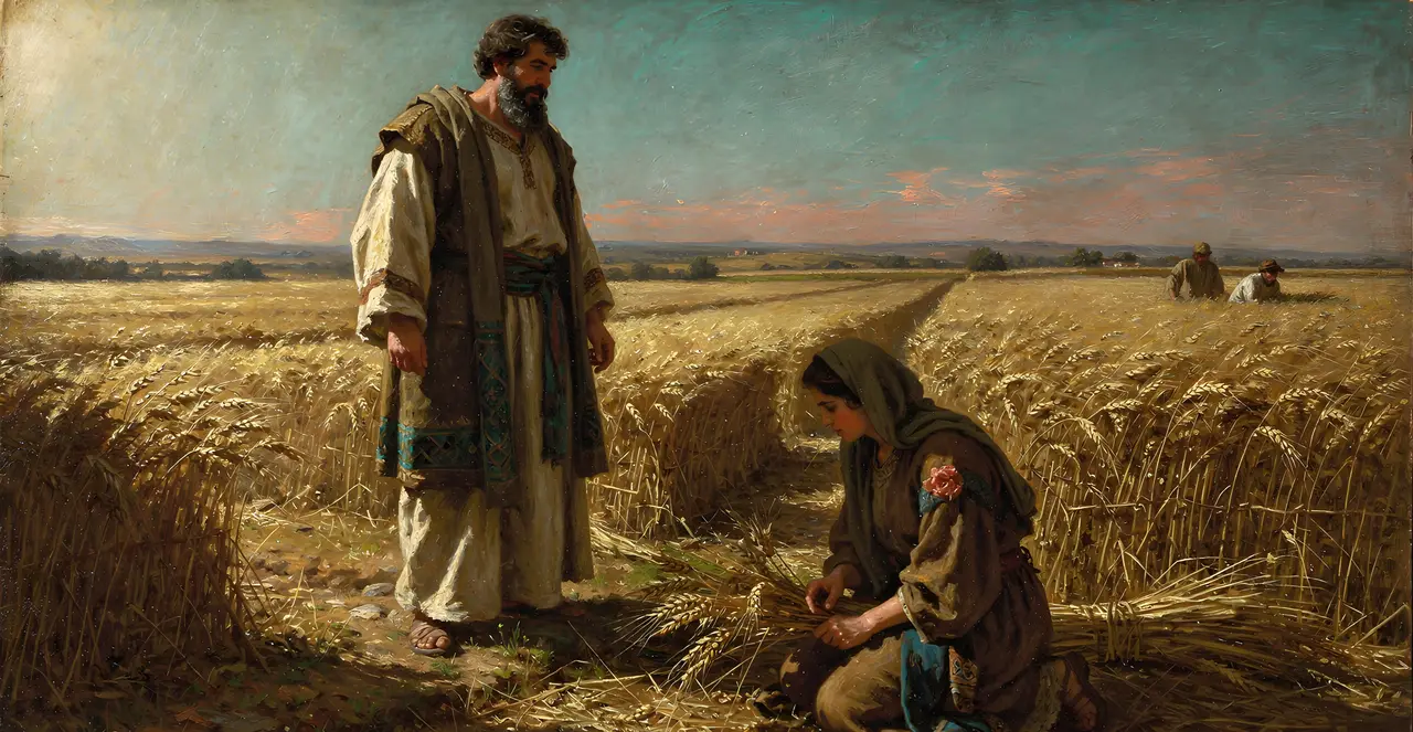 Ruth 2,8-10 — Rut, Ölgemälde · TruthPrints