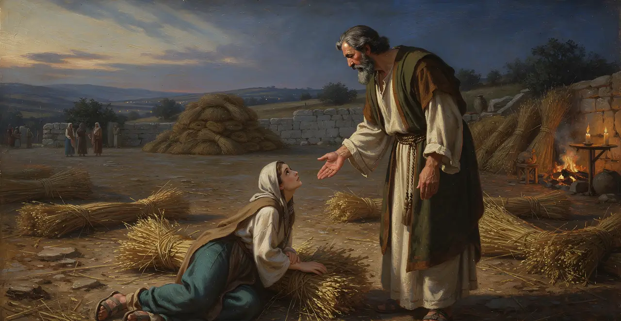 Ruth 3:10-12 — Ruth, oil painting · TruthPrints