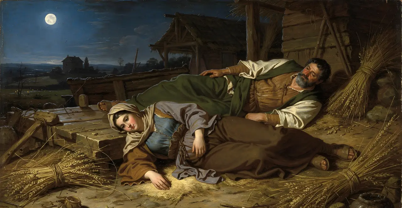 Ruth 3:13-14 — Ruth, oil painting · TruthPrints