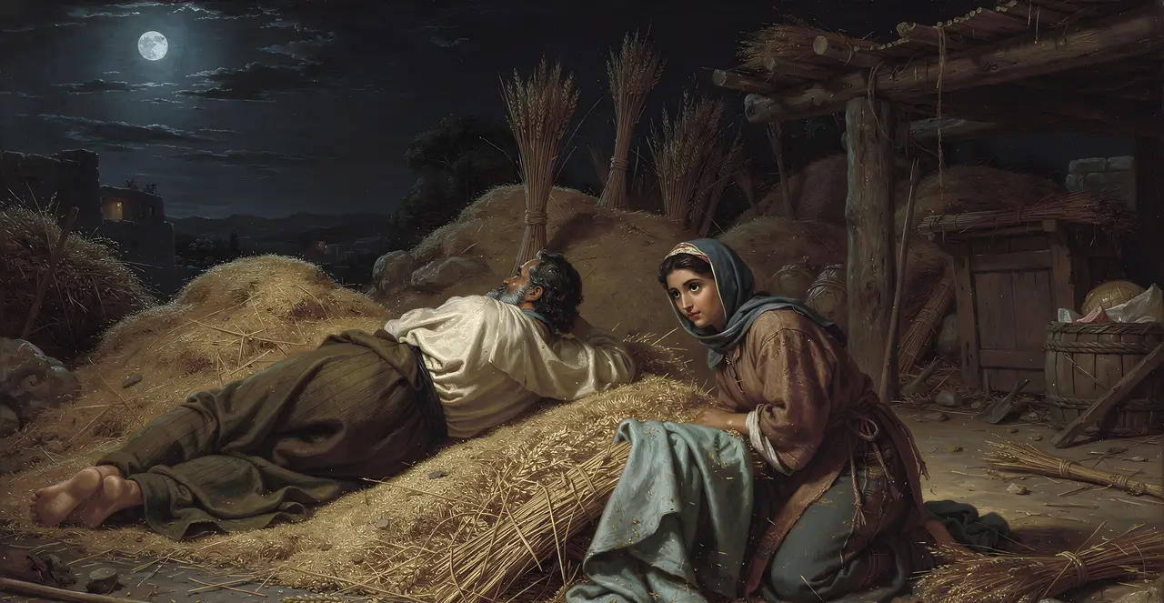 Ruth 3:5-9 — Ruth, oil painting · TruthPrints